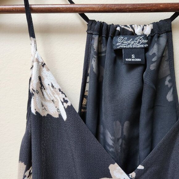 Lucky Brand black floral dress / S - Picture 5 of 6
